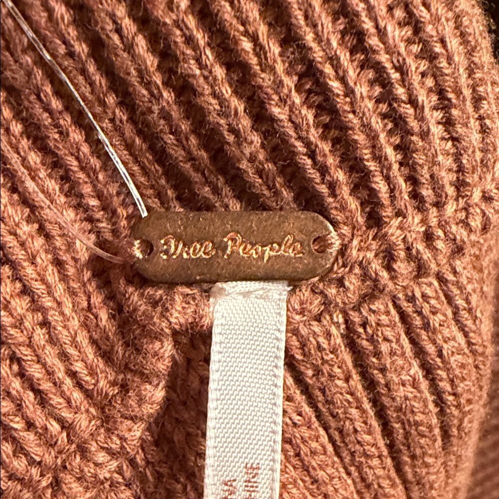 Free People Brown Ribbed Skater Skirt - COCA Heather - Picture 4 of 10